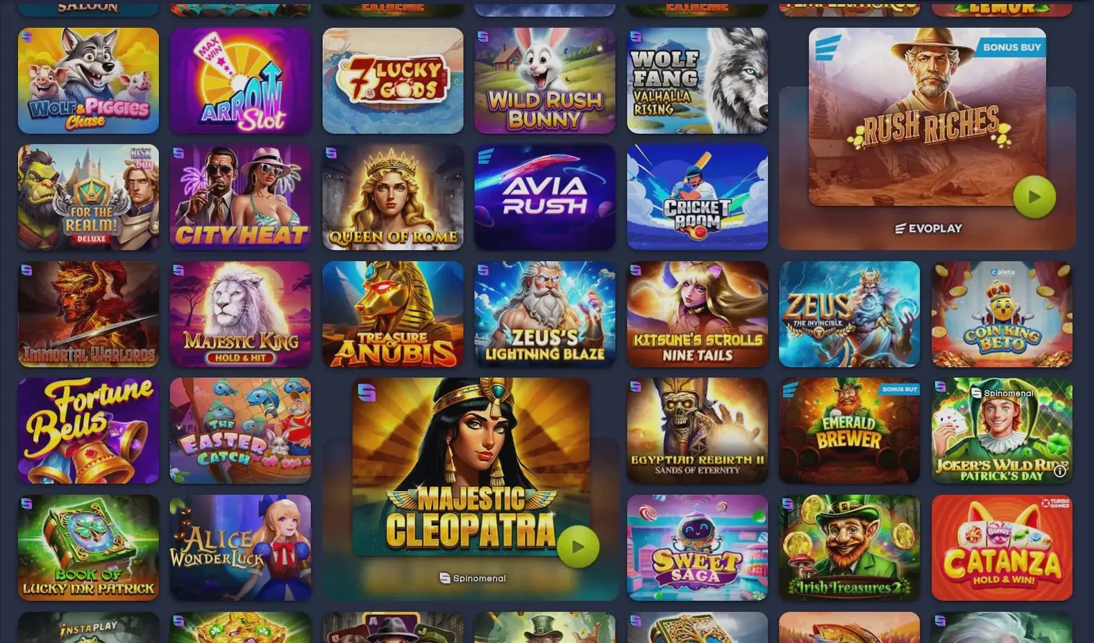 Игровой интерфейс казино Азино 777